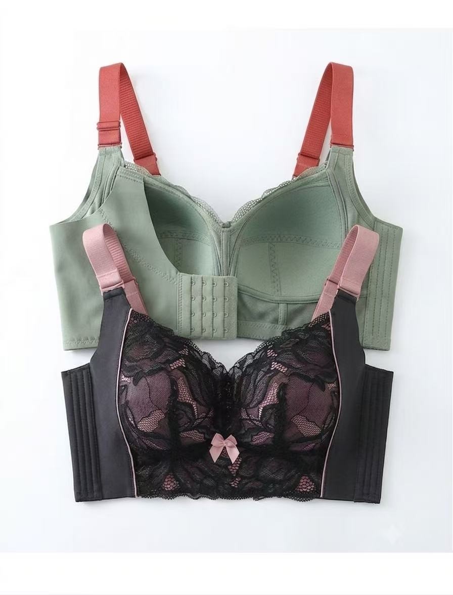 Full Coverage Plus-Size Wireless Minimizer Bra – Thin Cup, Side Support & Lift