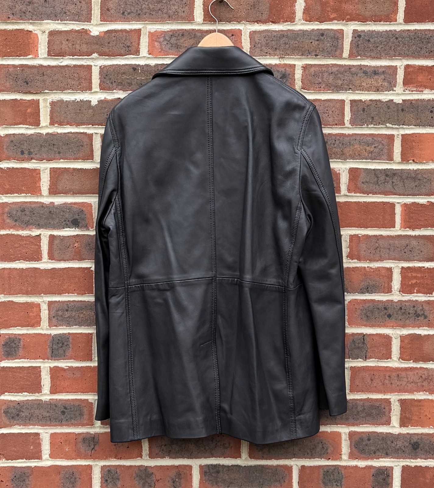 *BRAND NEW* The Kooples Mens Leather Caban Peacoat Jacket Coat MEDIUM / LARGE