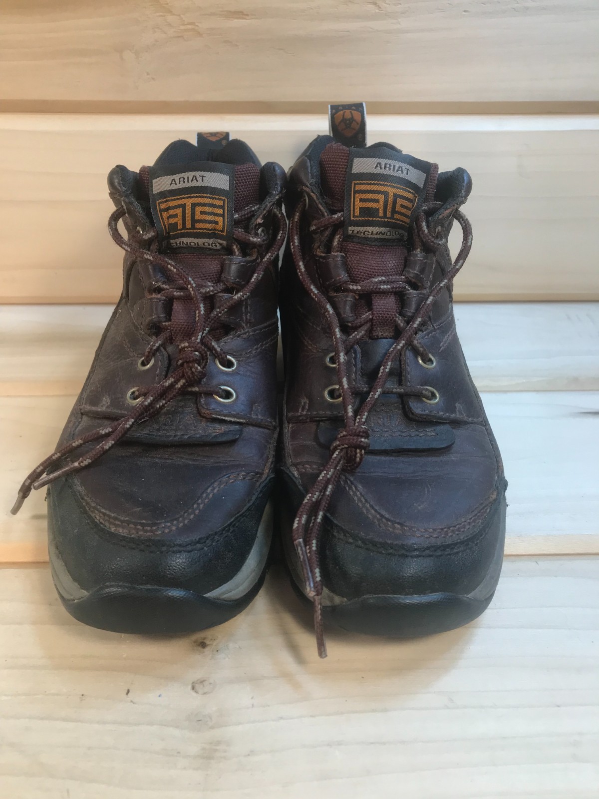 Ariat ATS Hiking Boots Mid Top Size 7B Leather Rubber 10004138