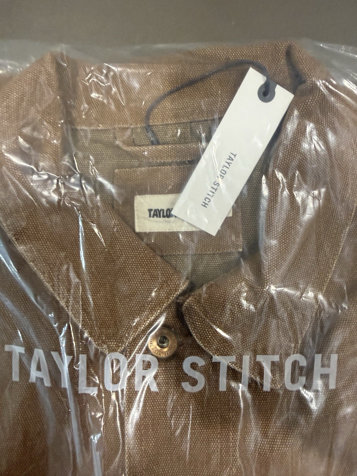 Taylor Stitch The Longshore Jacket In Tobacco Chipped Canvas Size XL 44