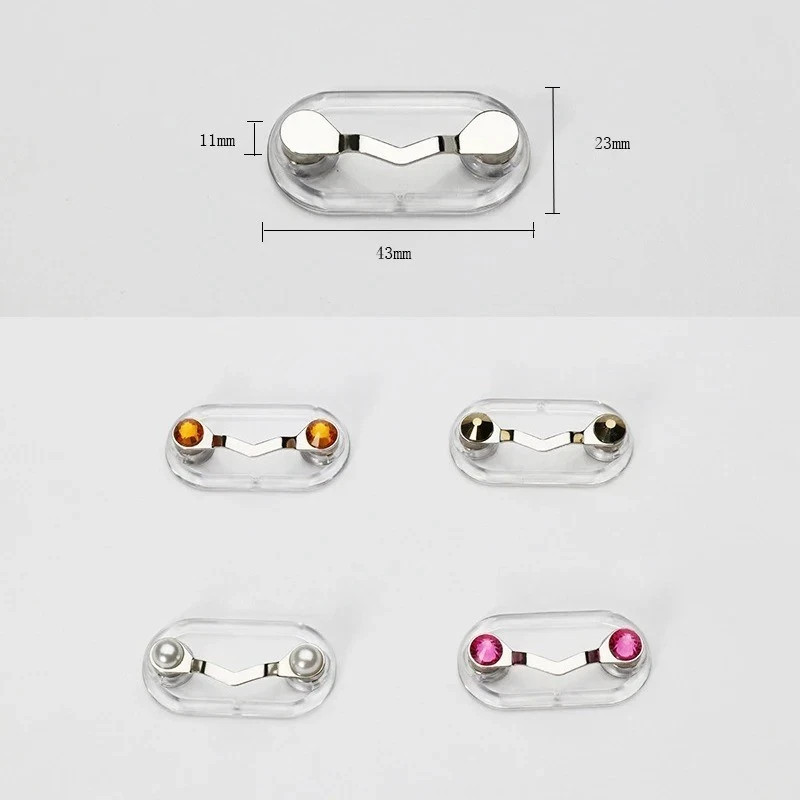 Magnetic Eye Glass Holder Spectacle Sunglasses Clip Badge Hang Magnet Hook Shirt