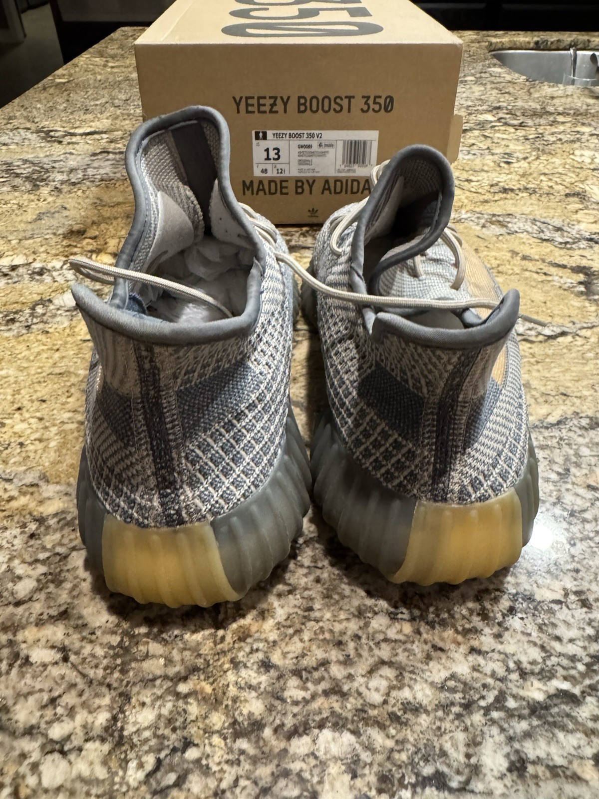 Size 13 – Adidas Yeezy Boost 350 V2 Ash Stone