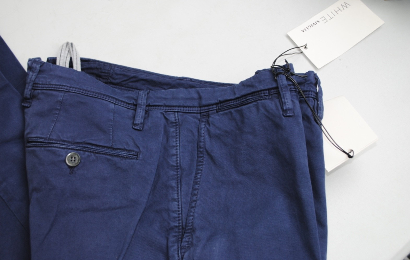 SEVILLE NAPLES COLL. 30-44 185.00 CART. BLUE STRETCH COTTON