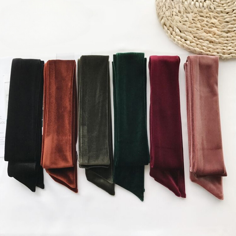 Lady Velvet Waist Belt Sash Strap Dress Coat Waistband Classic Hair Tie Ribbon