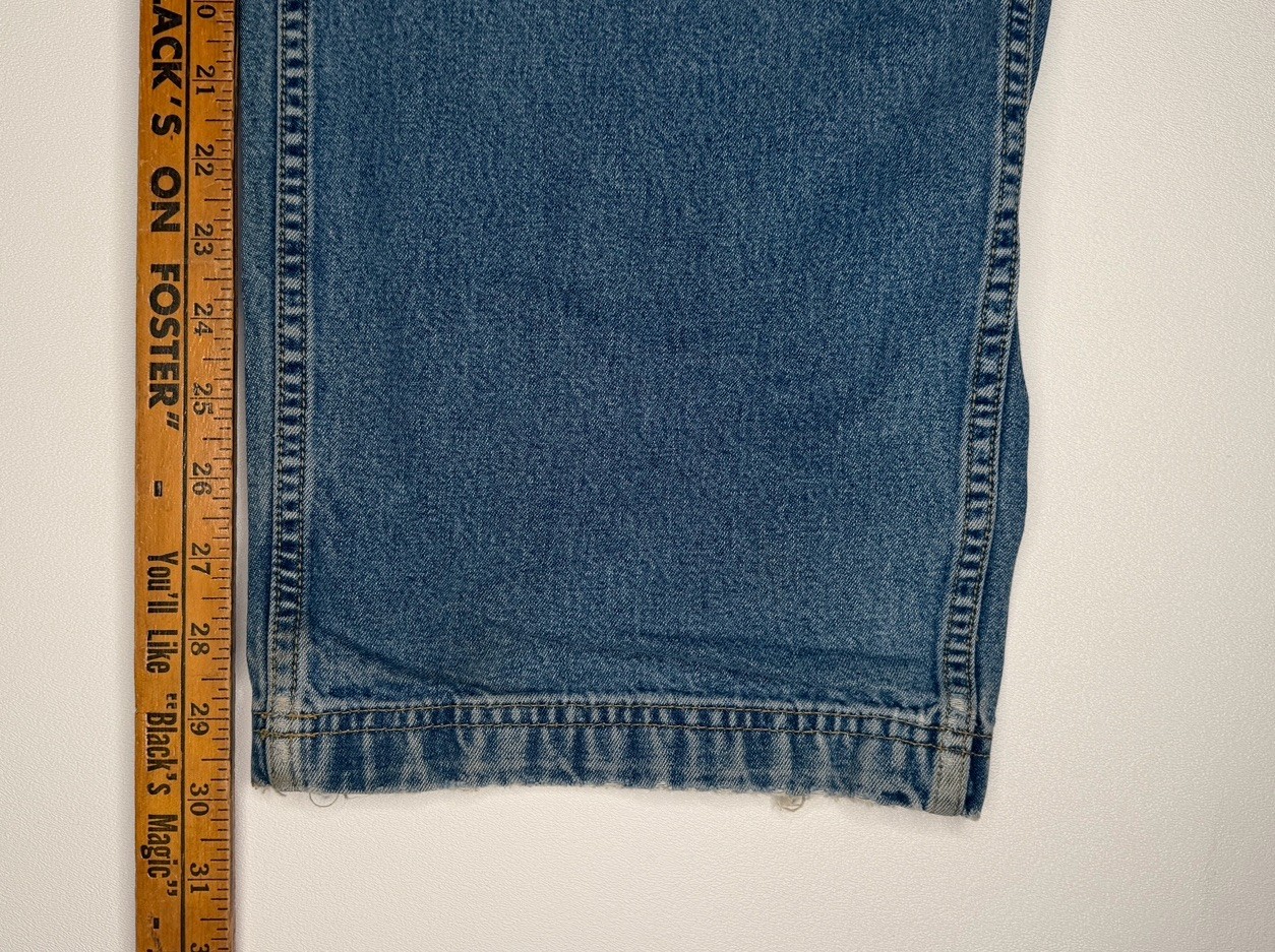 Vintage Tommy Hilfiger Overalls White Straps 90s Y2K Tommy Jeans Blue M