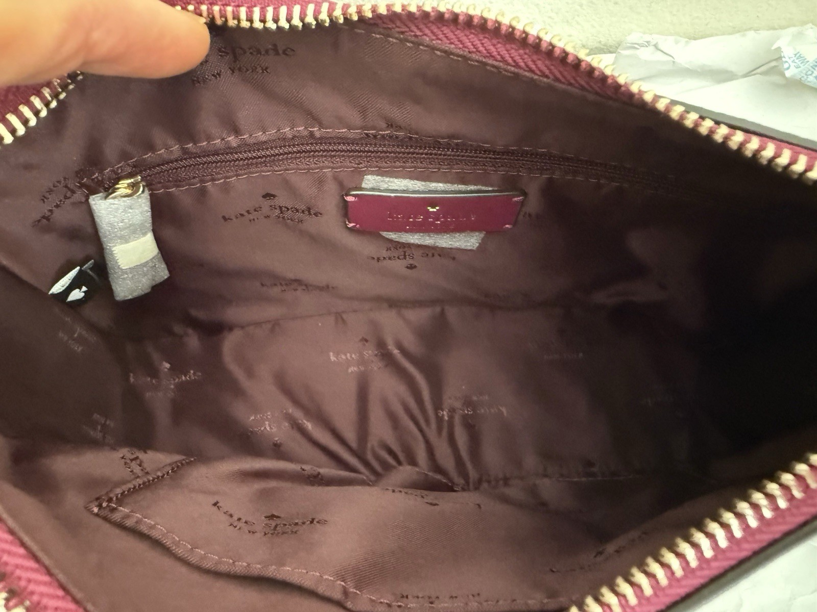 NWT KATE SPADE Rosie Shoulder Crossbody Leather Bag $399 Dark Raspberry