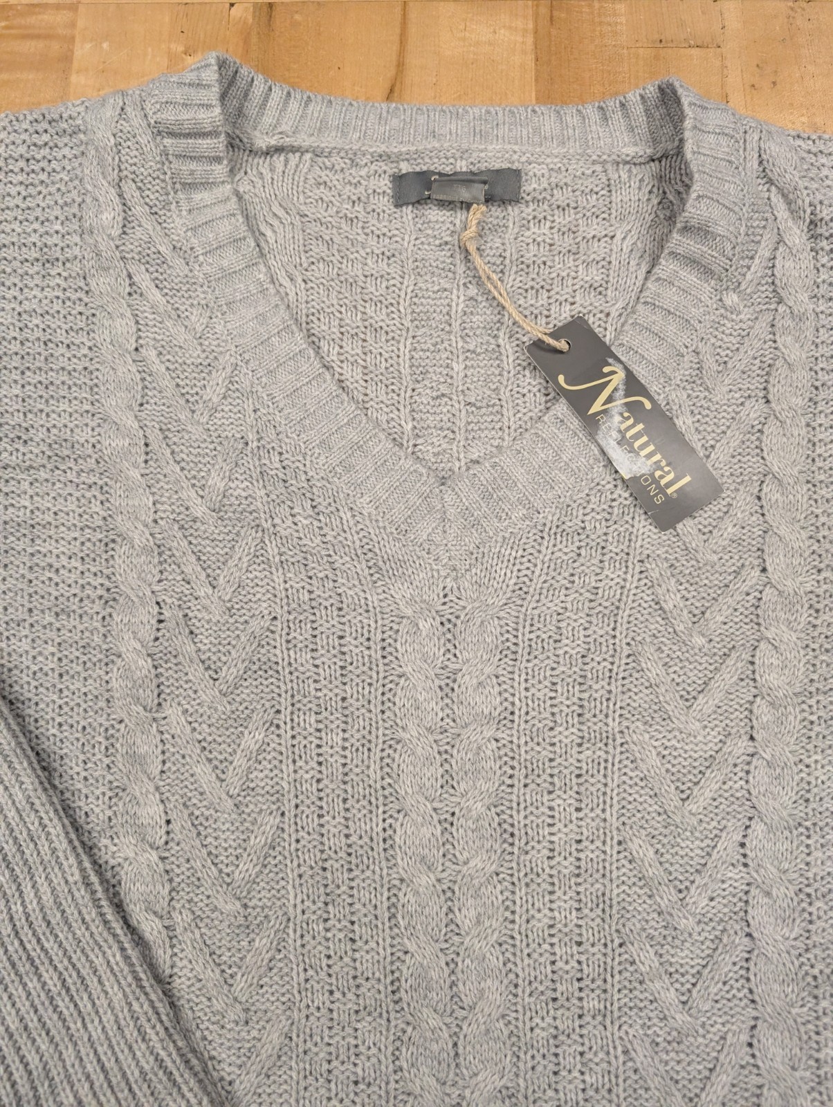 Lot of TWO Natural Reflections Cabinside Cable Knit Sweaters Women’s XXL