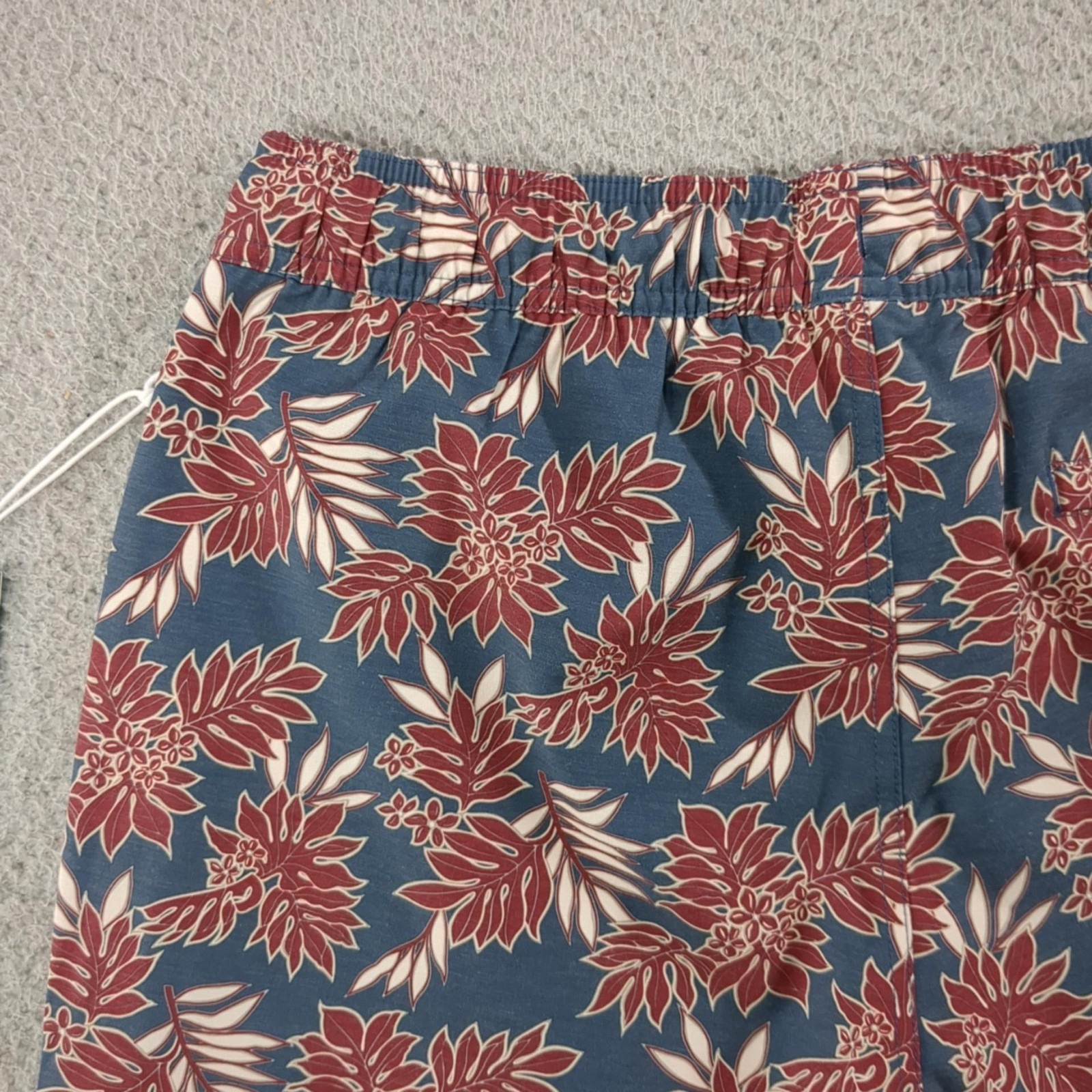Fair Harbor Shorts Mens Large Blue Bayberry 7 Inch Swim Trunks Lined Drawstring