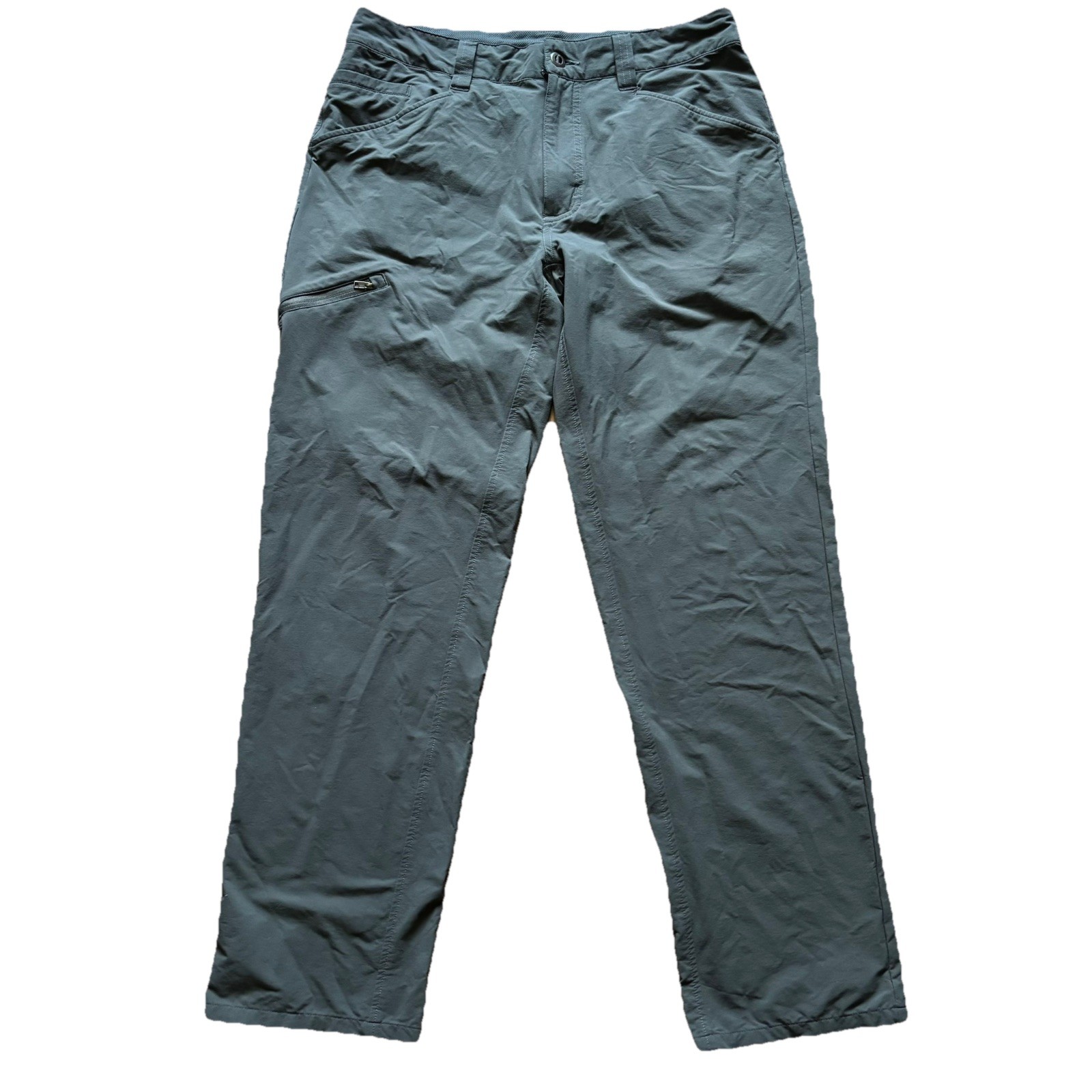 Men Patagonia Quandary Forge Gray Hiking Multifunctional Nylon Pants Size 32