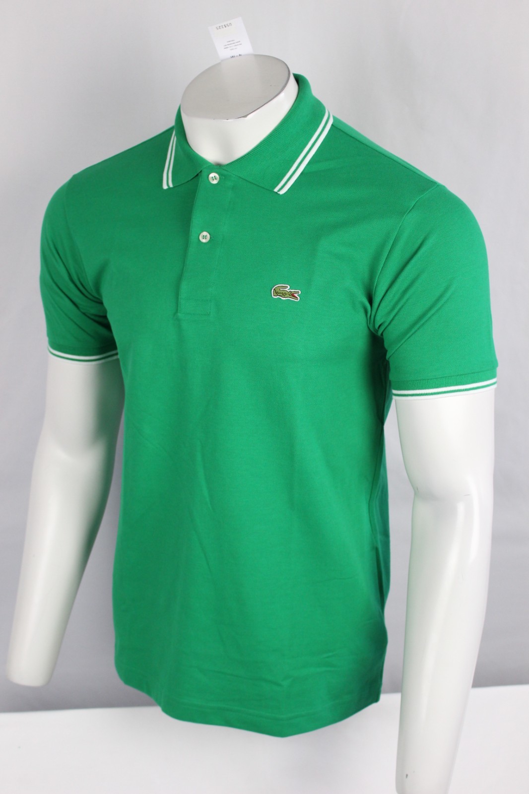 Lacoste Men’s Classic Fit Polo Short Sleeve Shirt Trim Accent Green PH8259 51