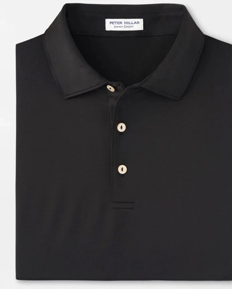Peter Millar Crown Sport Polo Shirt Summer Comfort Solid NWT VARIETY COLORS