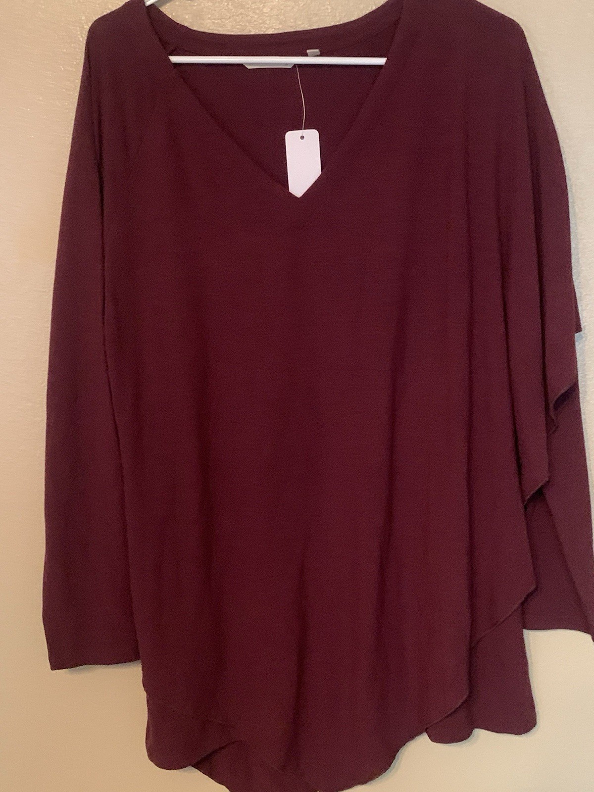 NWT Soft Surroundings Madeline Tunic Wine Size M