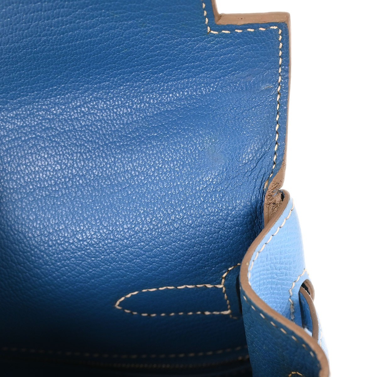 Hermes Blue Aztec Epsom Kelly 35 Retourne 2way Handbag 27N□O 154020