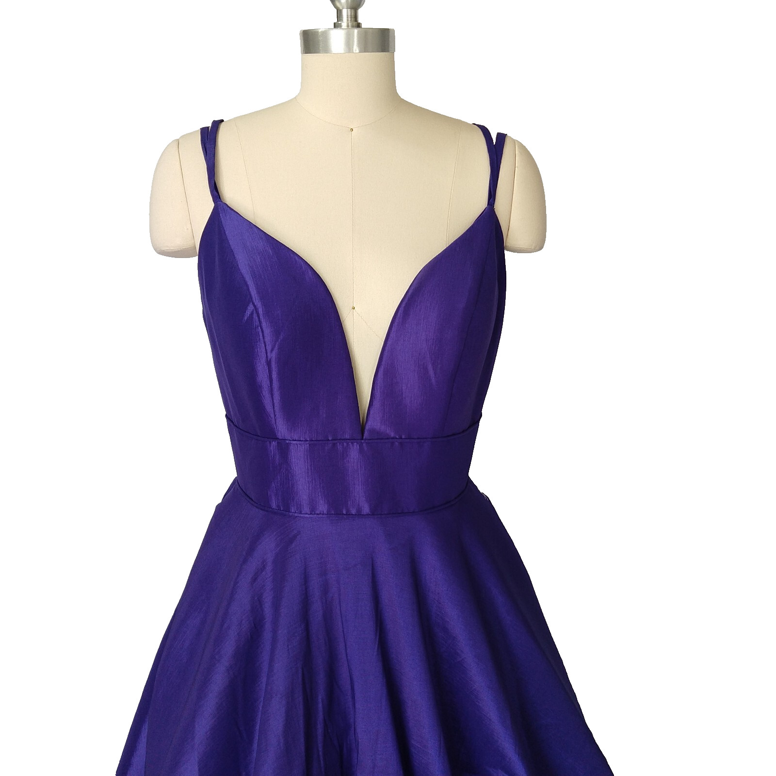 Mac Duggal Purple Formal Dress Size 6 NWT Prom 67100L Empire Ball Gown Maxi Long