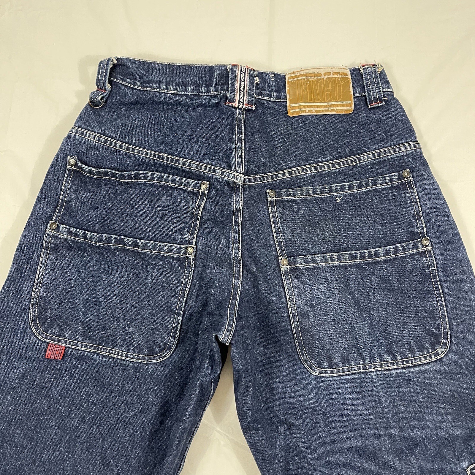 Vintage 32×32 PACO Denim Jeans Baggy Wide Punk Grunge Skater 90s Y2K Hip Hop