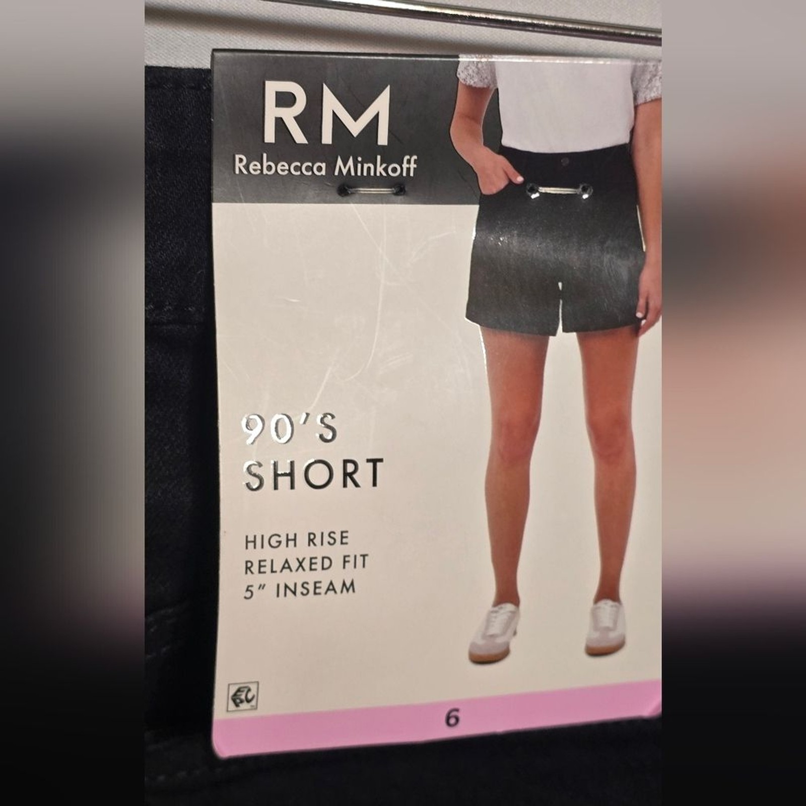 NWT Rebecca Minkoff High Rise Black Shorts Size 8
