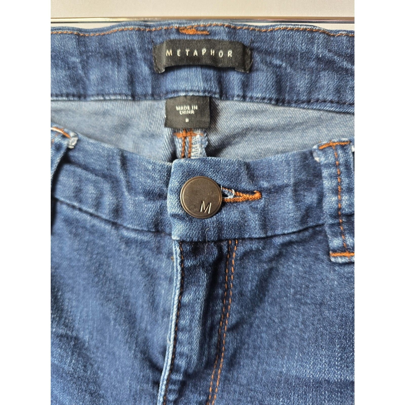 Metaphor Blue Denim Jeans Distress Size 8