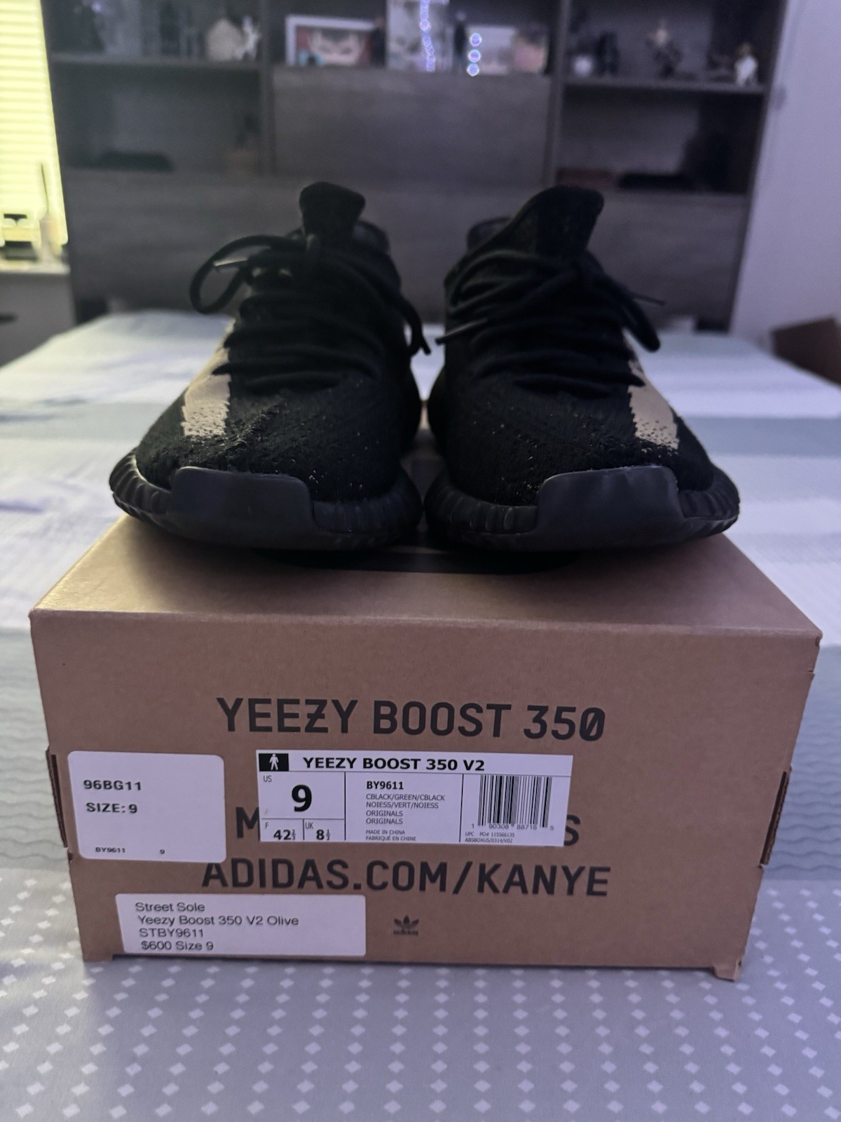 Yeezy Boost 350 Core Black Green V2 with Box – 2016