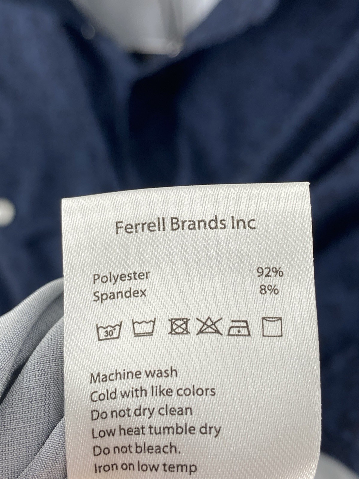 Ferrell Shirt Men’s Large Blue Collin Soft Stretch Western Snap Button NEW $70