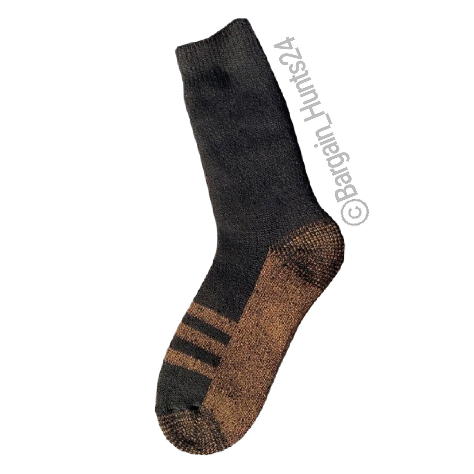 2 Pairs Goldstar Heated Copper Socks Black Athletic Relief Travel Running Energy