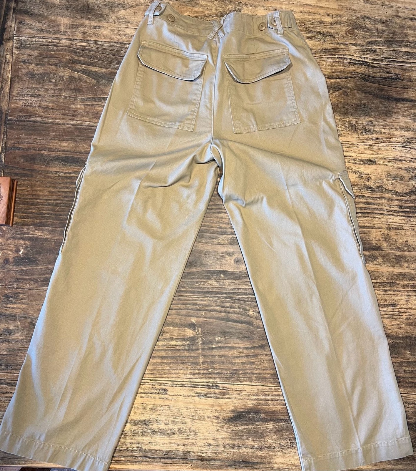Universal Thread High-Rise Wide-Leg Cargo Pants in Khaki