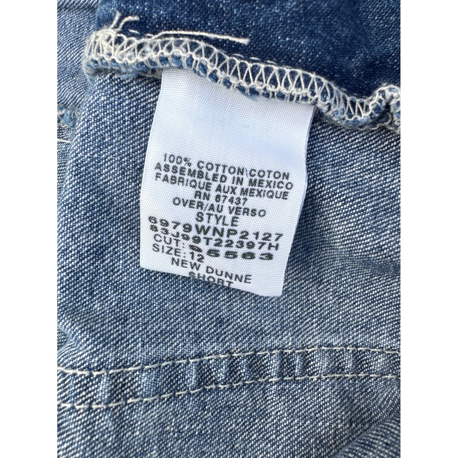 Polo Jeans Co Ralph Lauren Denim Shorts Womens 12 Blue New Dunne Utility Cargo