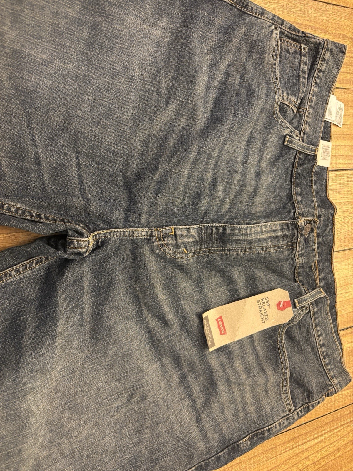 Levi’s Men’s Relaxed Straight Blue Denim Jeans Big & Tall 5-Pocket Logo