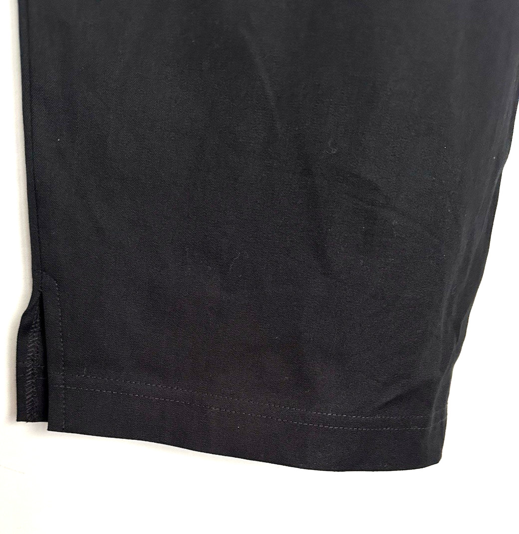 Eileen Fisher 2X Black Slim Ankle Pant Side Zip Organic Cotton Stretch Twill NWT