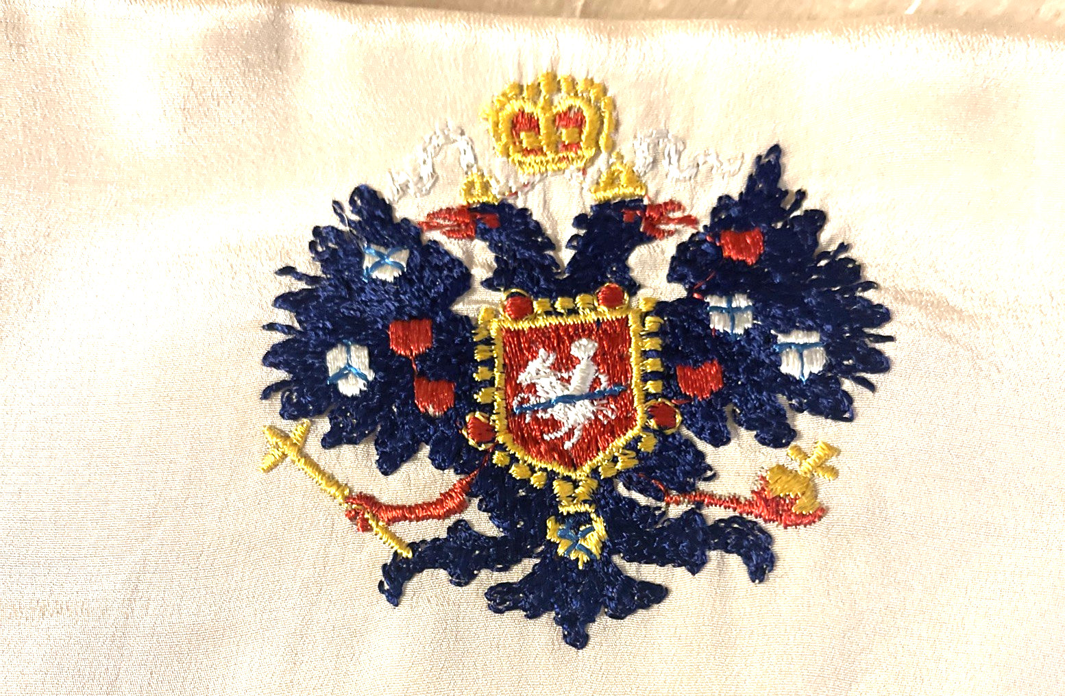 Embroidered Empress Maria Alexandrovna of Russia, Silly Scarf 32″ X 44″