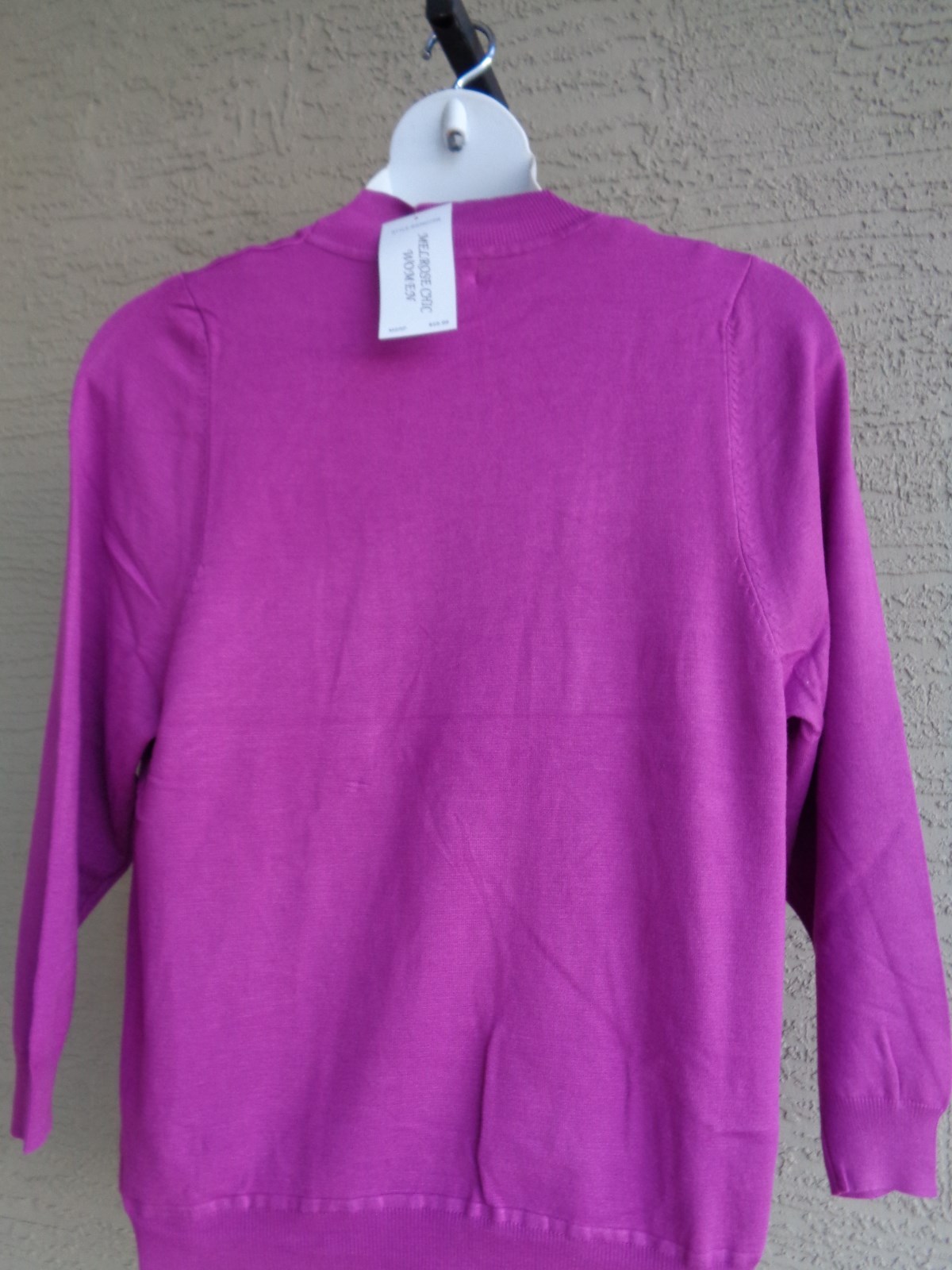 Melrose Chic 2X Fine Gauge Knit 3/4 Sleeve Open Cardigan Sweater msrp $59.