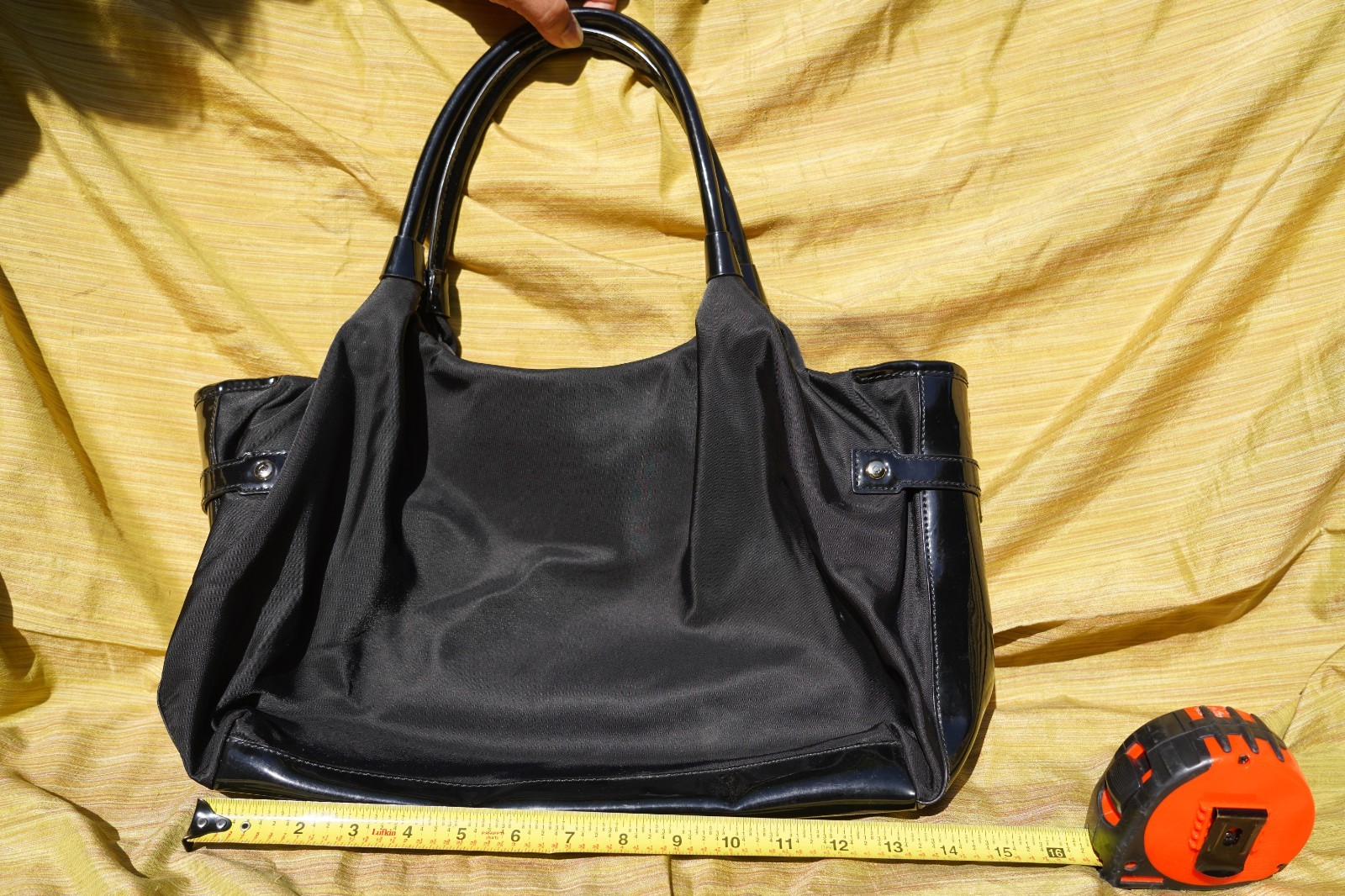 Kate Spade Authentic Handbag Purse Black Polka Dots, medium size
