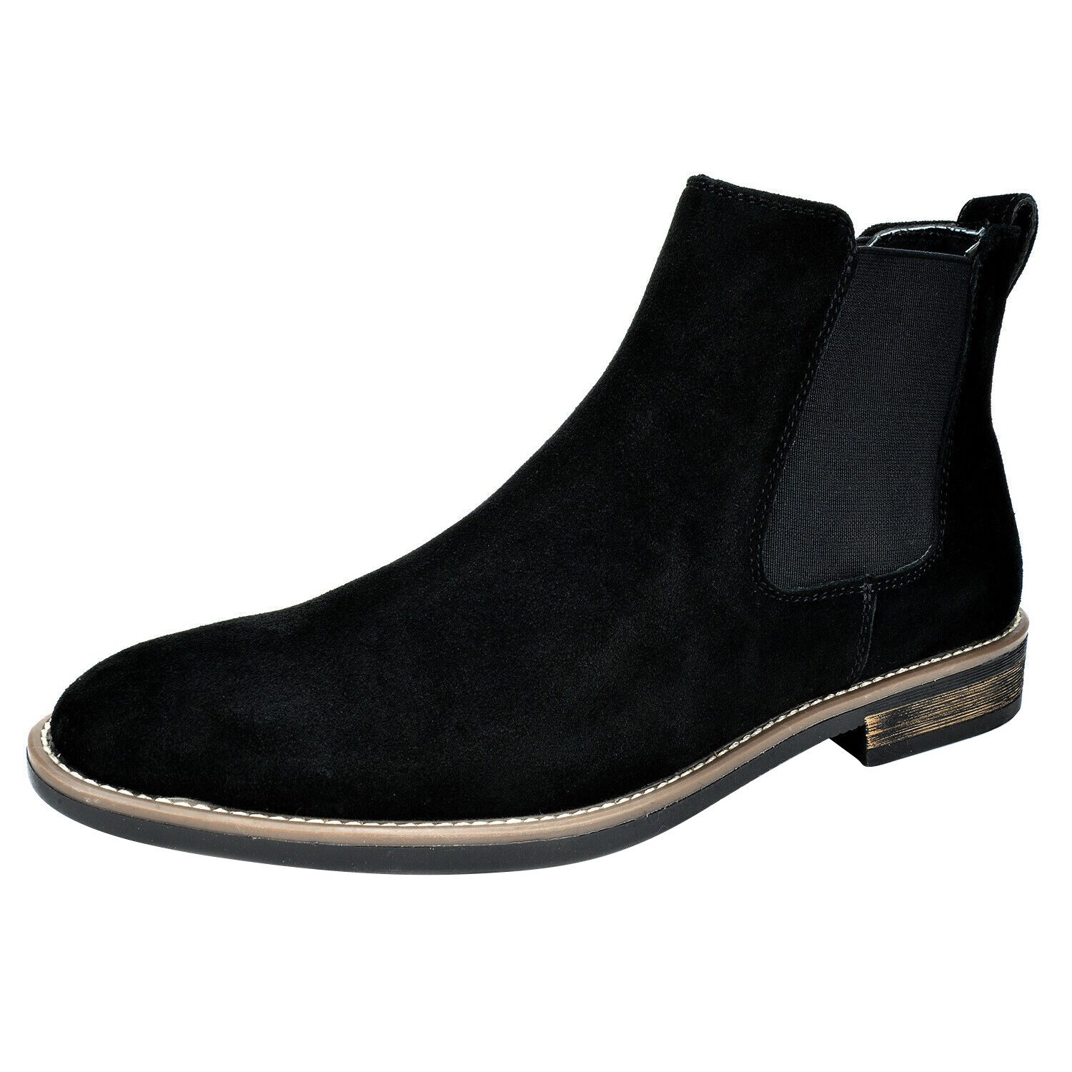 Men’s Chelsea Ankle Boots Slip On Suede Leather Chukka Dress Boots Size 6.5-15