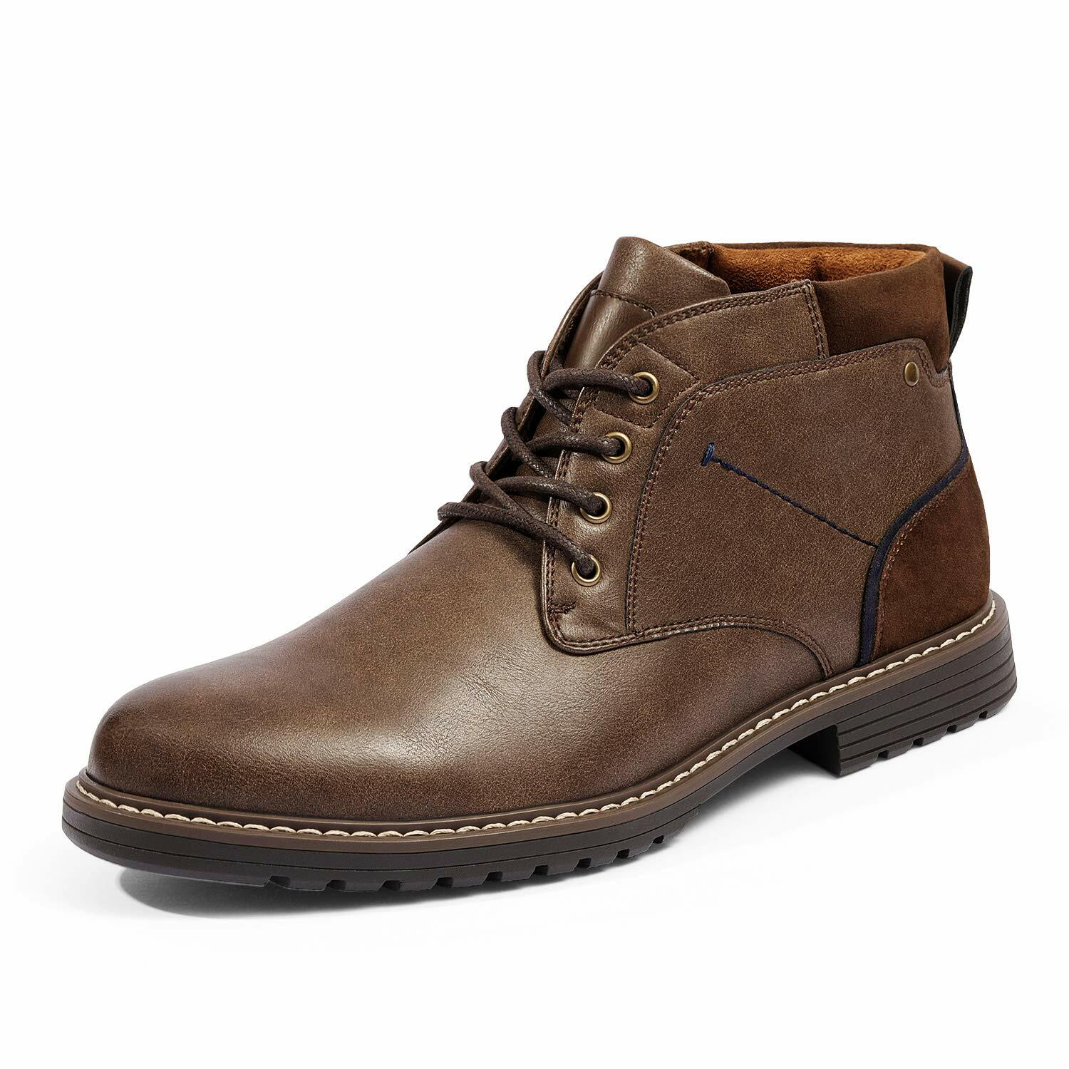 Men’s Fashion Chukka Dress Boots Casual Lace up Formal Shoes 6.5-13