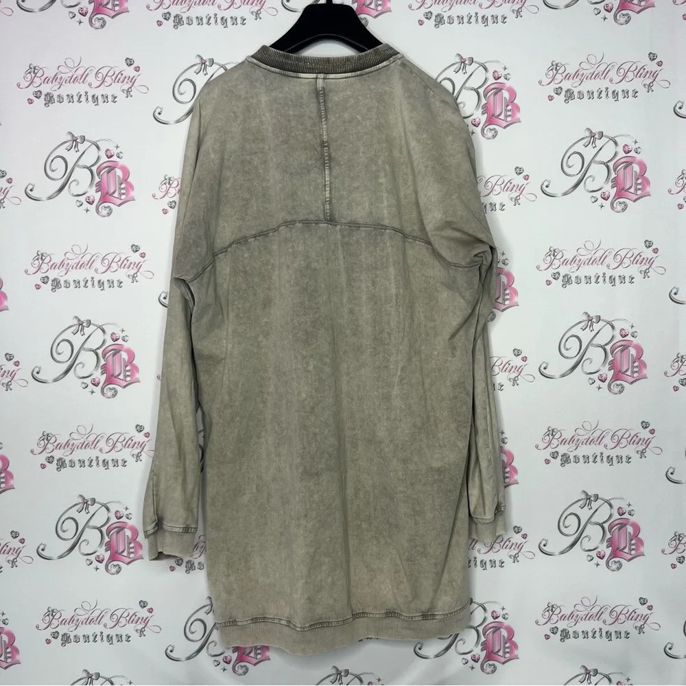 Sandwhich_ cardigan sparkly distressed soft sweater glitter beige taupe cream