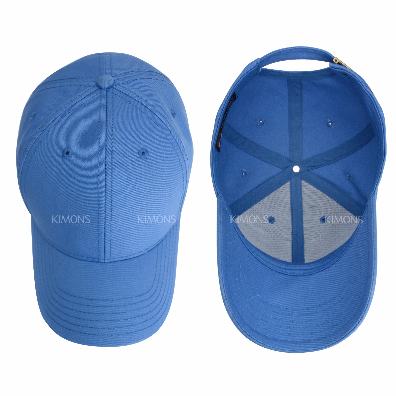 Constructed Cotton Baseball Cap Hat Adjustable Polo Style Plain Solid Men Women