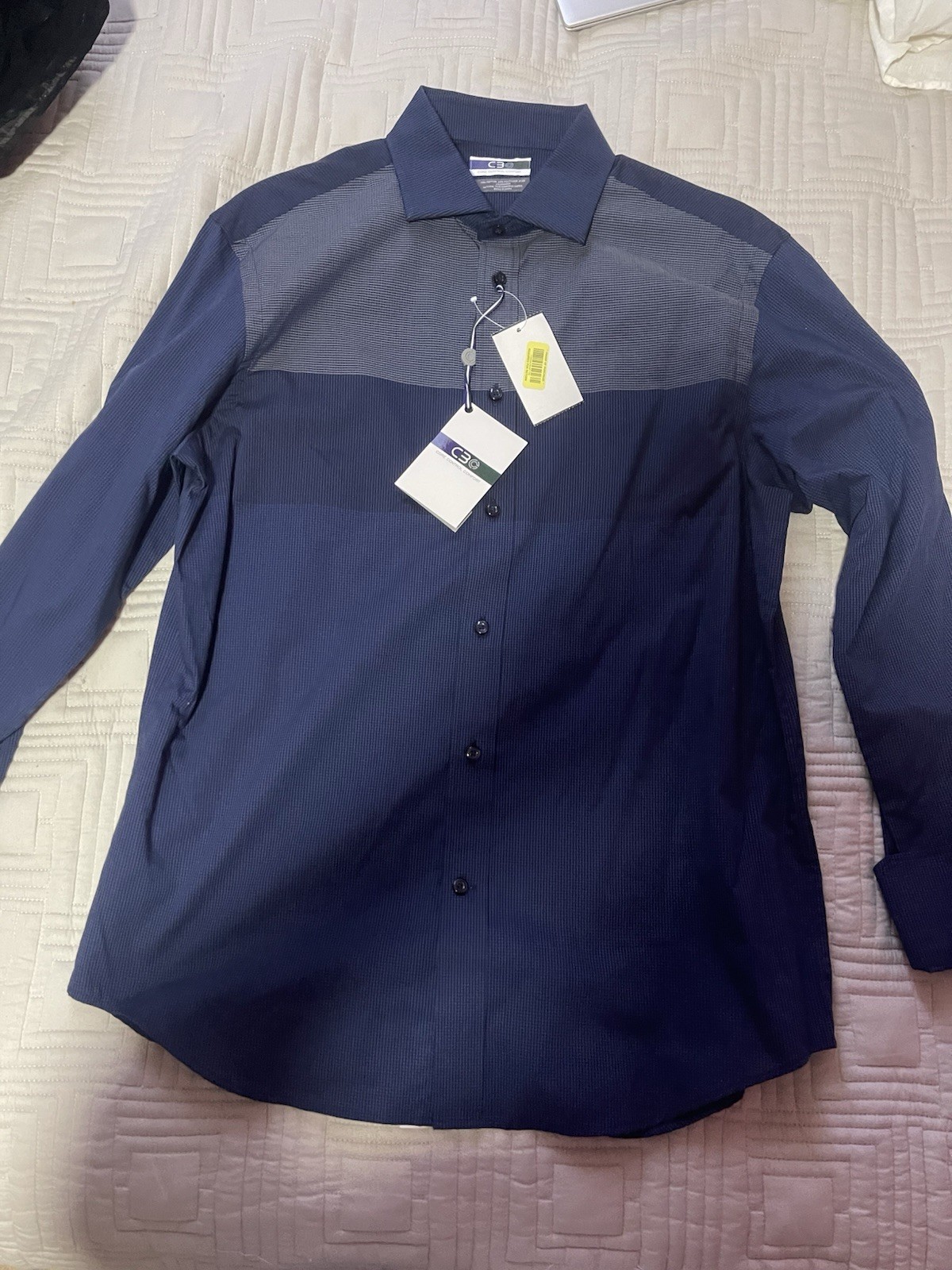 C3 Core Control Comfort Performance Shirt Blue Stripe