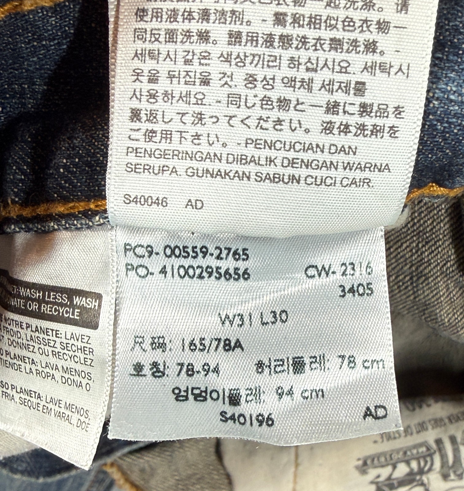 Levi’s 559 Relaxed Straight Jeans Mens 31×30 Blue Denim Rugged Workwear Gorpcore