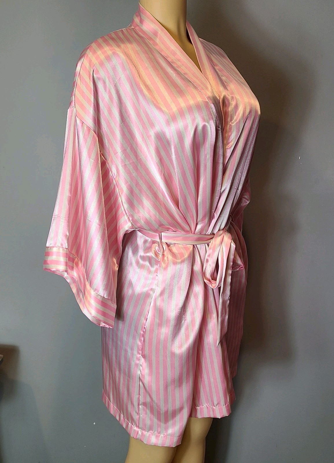 2009 Victoria’s Secret Fashion Show Robe OS Kimono Striped Butterfly Angel Wings