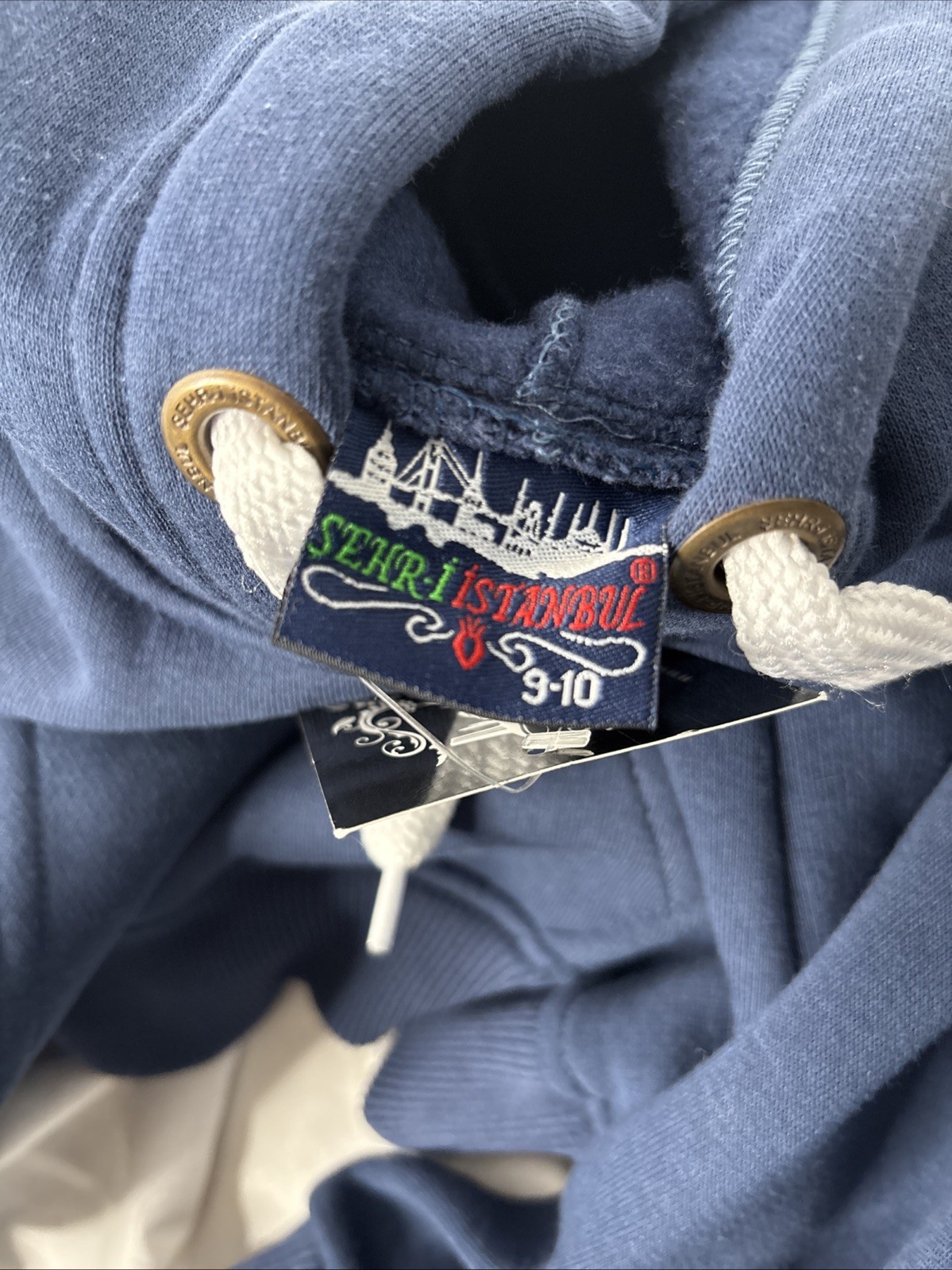 Istanbul Turkey Turkiye Youth 9/10 Navy Blue Hoodie Sweatshirt NEW