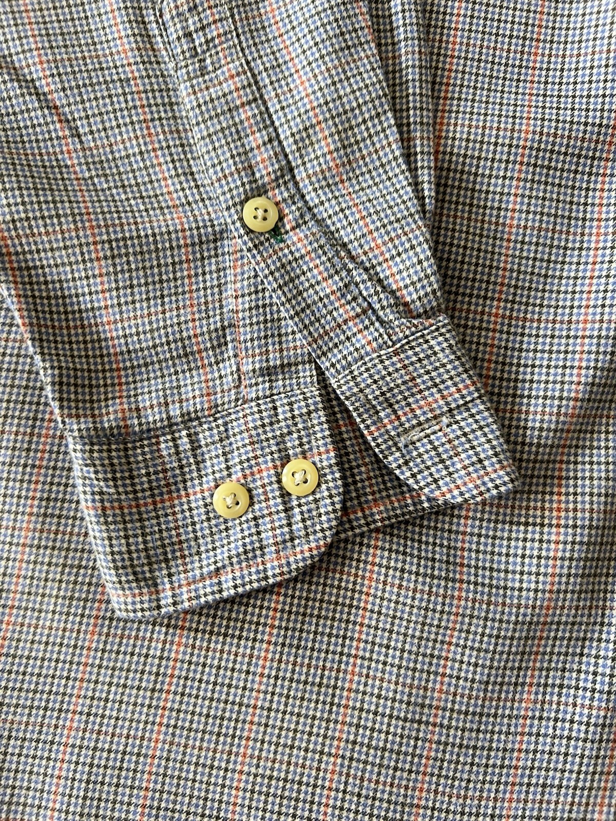 Vintage 90s Tommy Hilfiger Lion Crest Logo Button Down Shirt Green Plaid Large
