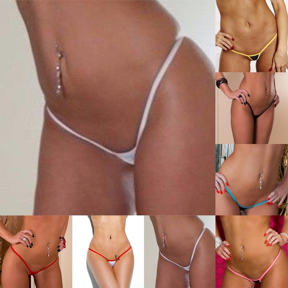 Sexy Women Thong Mini Low Rise Micro Thong Panties Briefs G-String Underwear