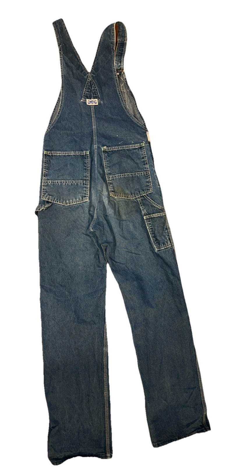 Big Smith Men’s Bib Overalls Workwear Denim Measuring 32X36 Vintage