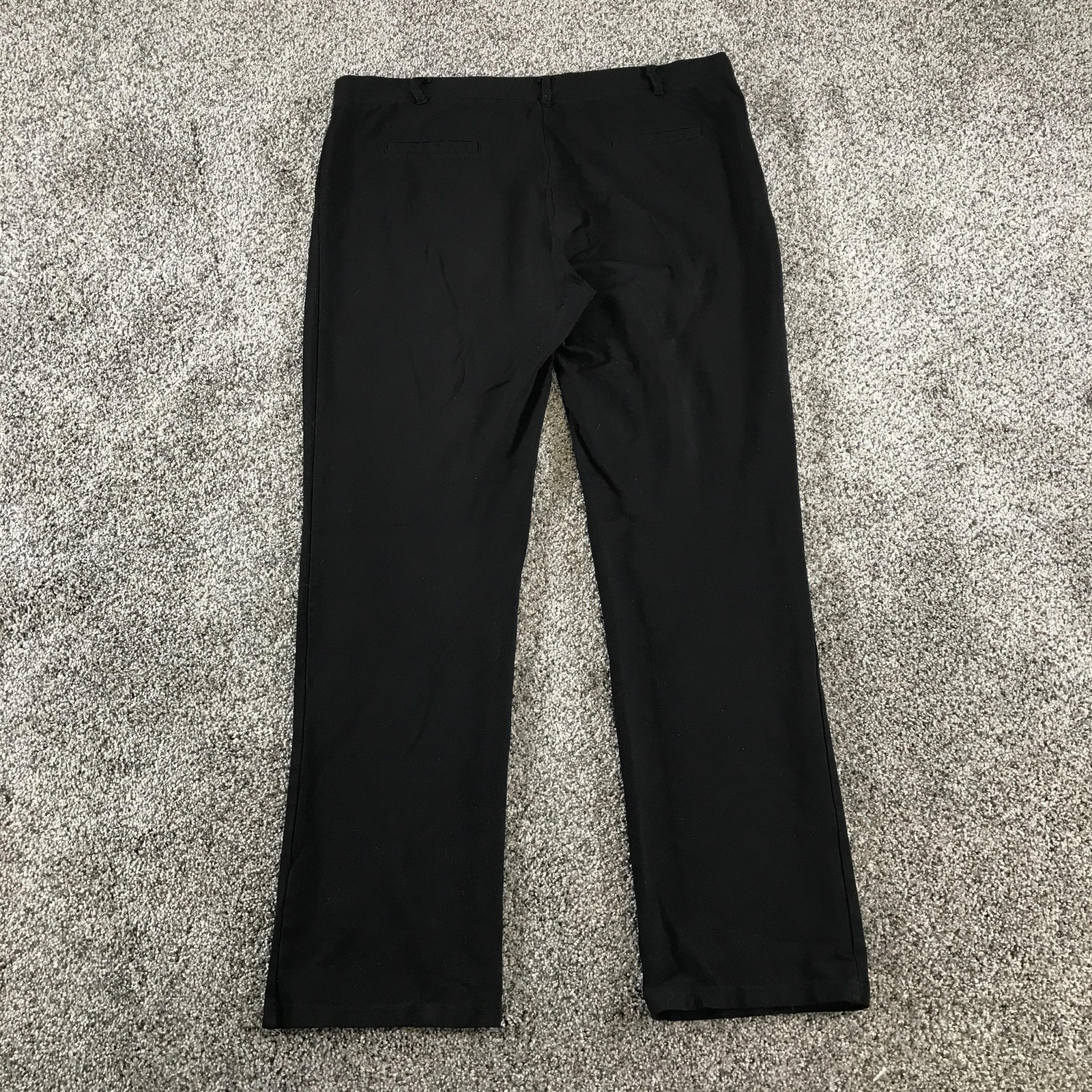 Betabrand Dress Pants Womens XXL Black Ponte Elastic Waist Pockets Stretch
