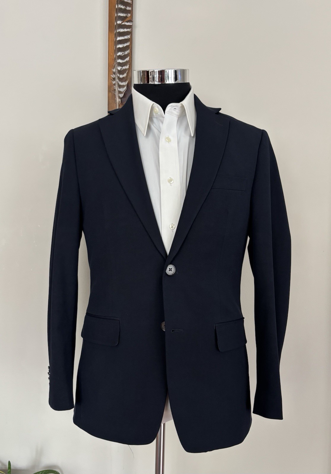 Michael Kors Mens Two Button Nautical Blazer Navy Sport Coat Jacket Size 36R