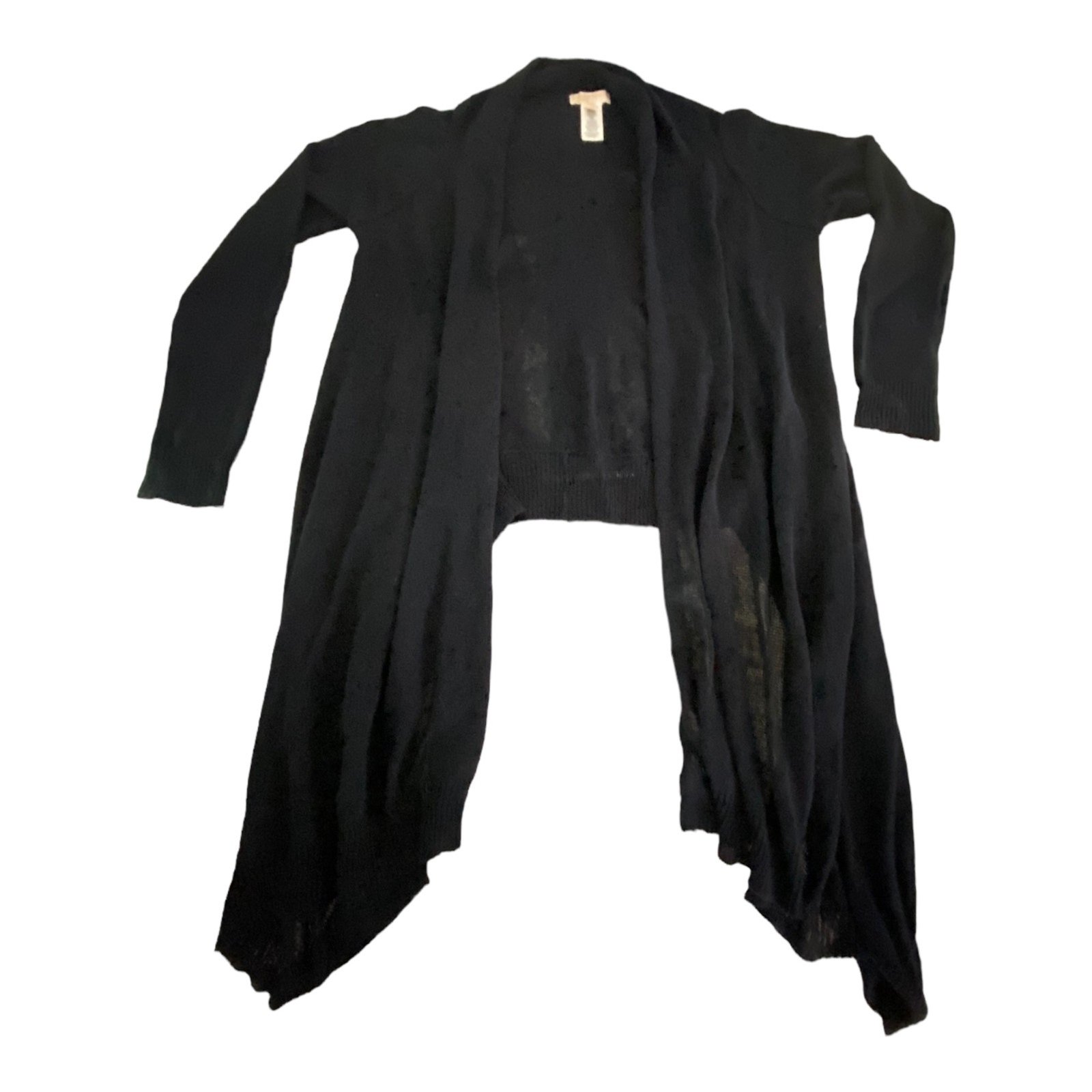 Michael Kors Women Long Sleeve Open Cardigan Sweater Navy Blue Size S/M