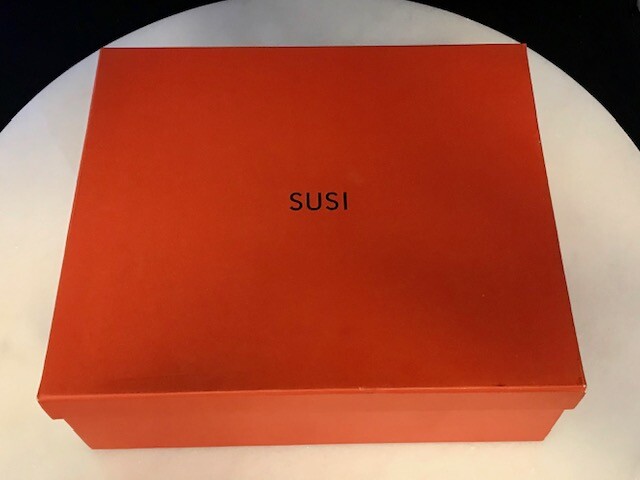 Susi Studio Black Suede Platform Mary Jane Heels Size 6.5 “Miss Mary” New In Box