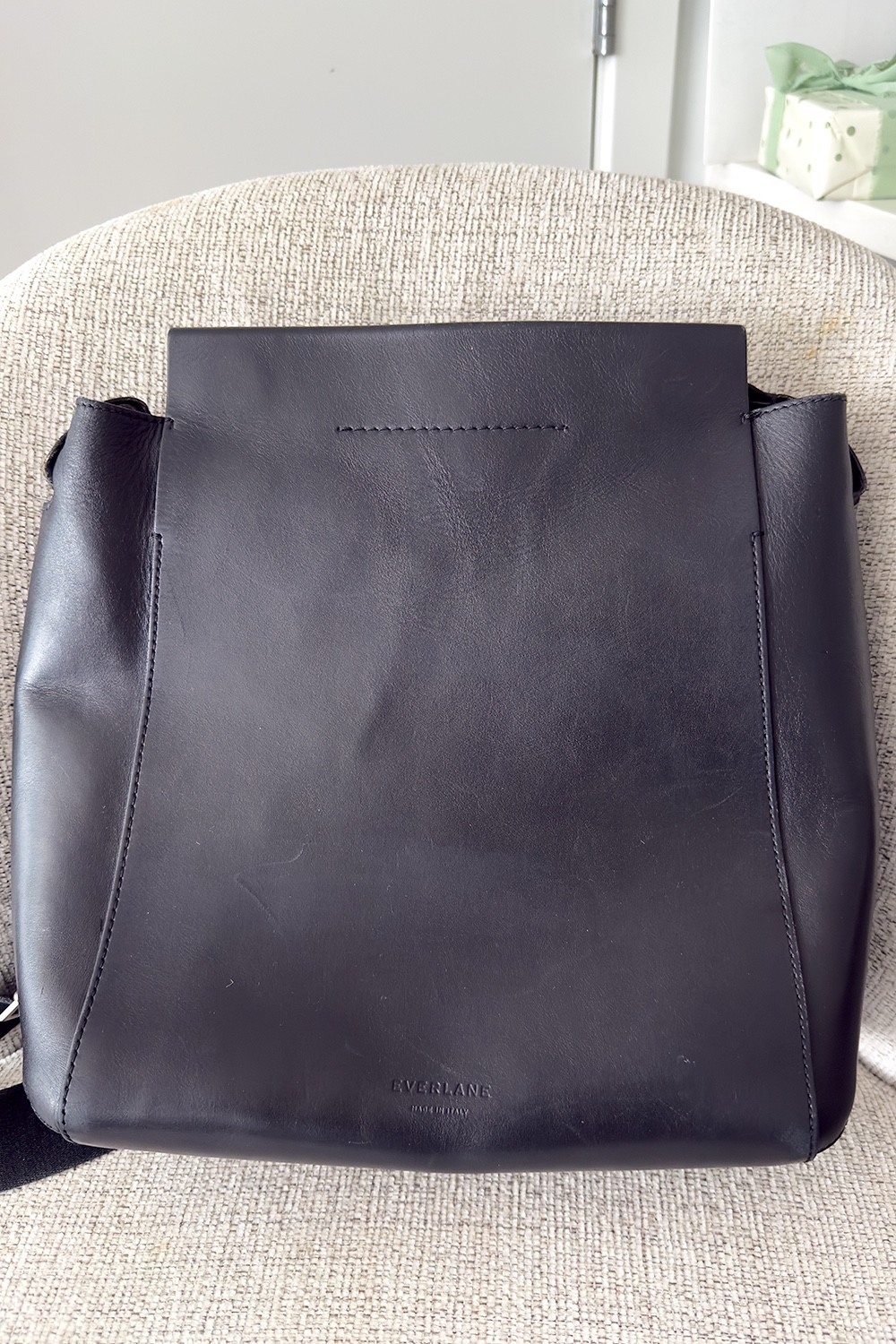 Everlane The Form Bag Black Leather Purse Made In Italy