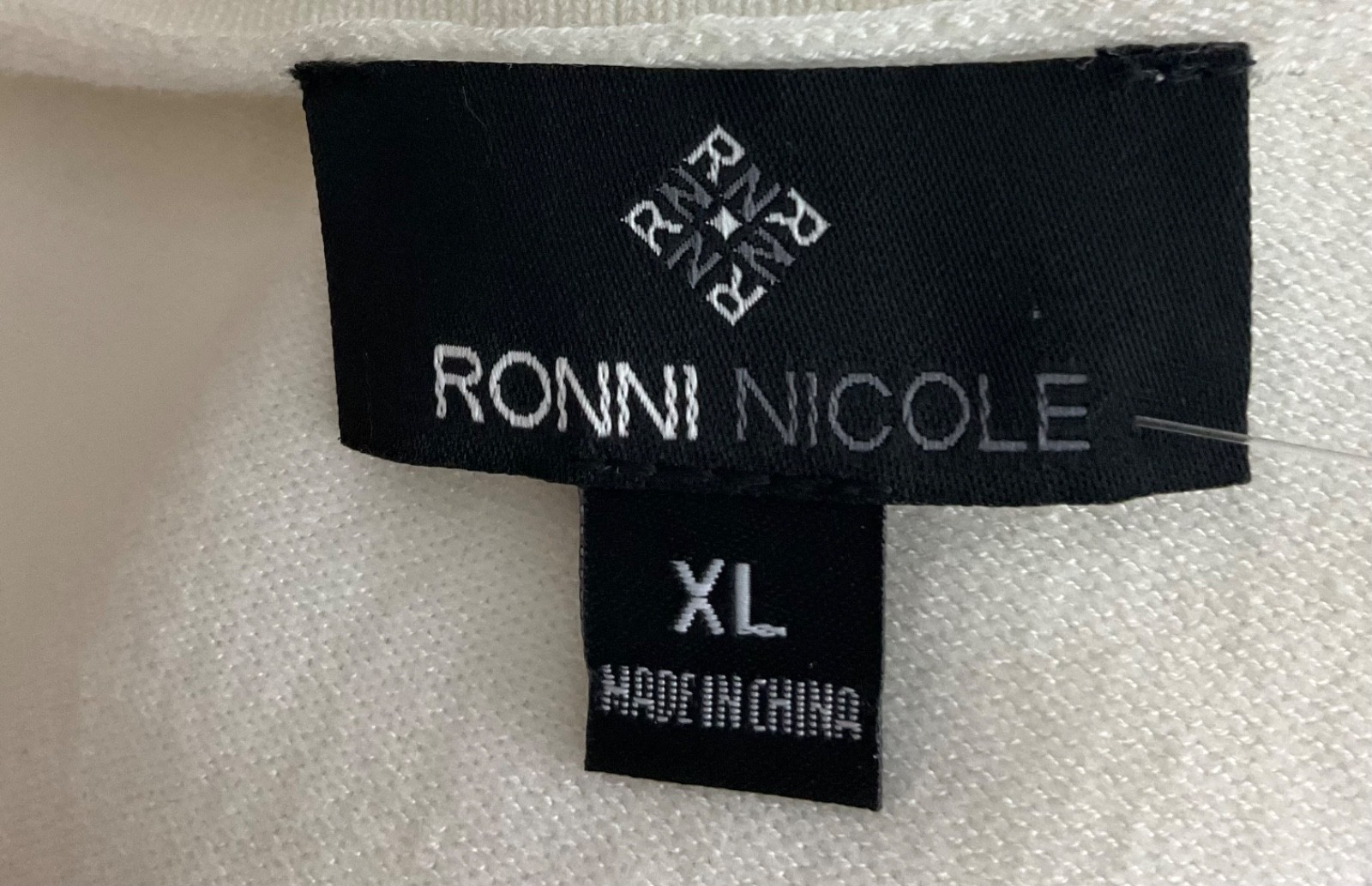 Ronni Nicole Cardigan Shrug Sweater Women Size XL White Bolero Open Front NWT