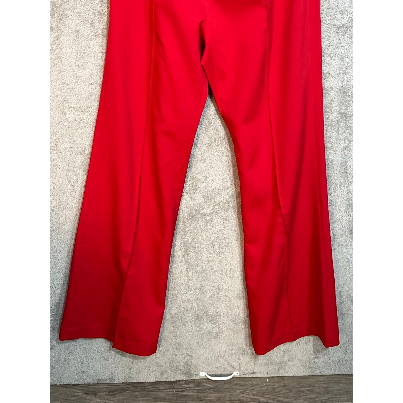 Retrofete Jumpsuit Medium Fiery Red Rhinestone Belt Glam Bling Formal NWT
