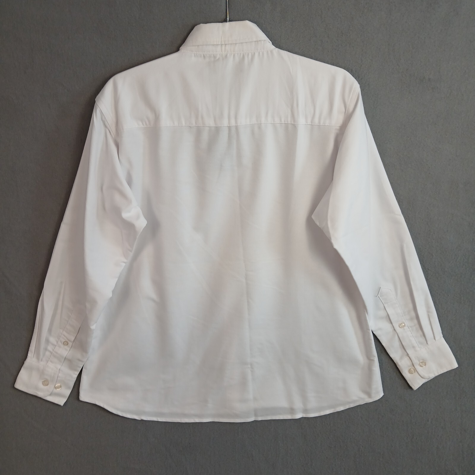 Blue Generation Ladies Button Up Long Sleeve Shirt Size M Button-Down White NWT